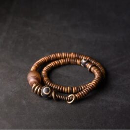 Pulsera ágata y cobre Artesanal | Sanación