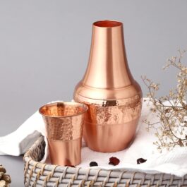 Contenedor Agua + Vaso Cobre | Purificación Sanación 1400ml