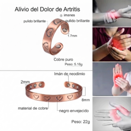 Pulsera + Anillo Cobre Magnéticos | Energía Sanación