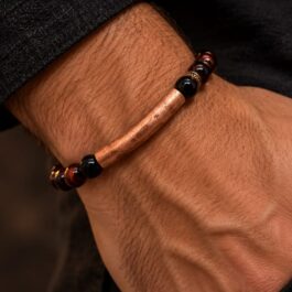 Pulsera Cobre | Ónix & Turmalina Negra