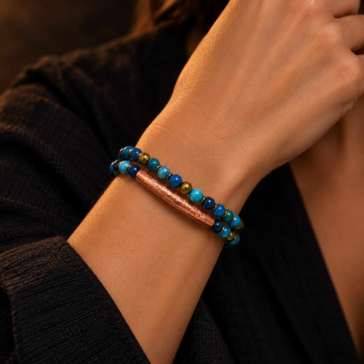 Pulsera Cobre & Apatita - Imagen 2