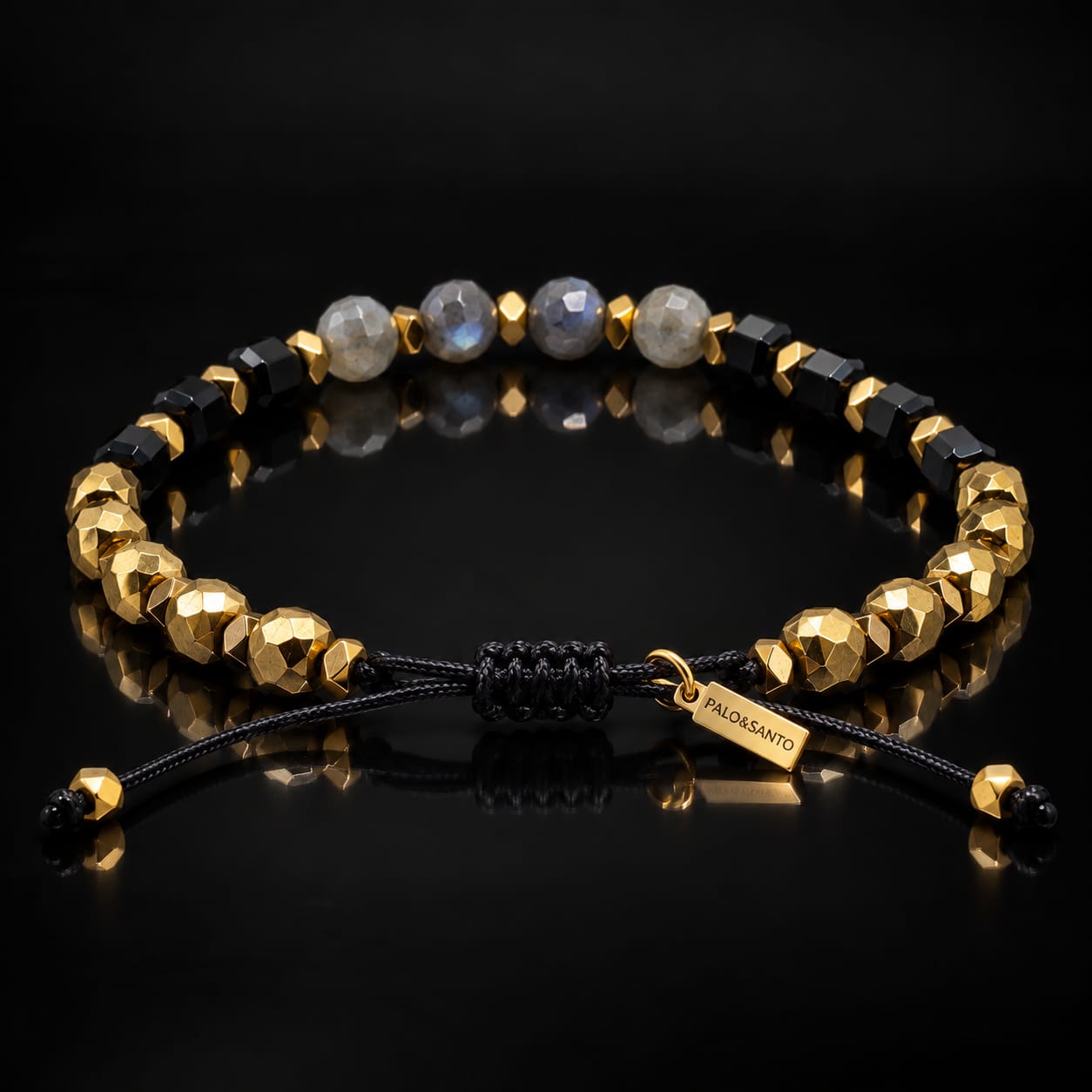 Pulsera Labradorita | Hematita & Ónix - Imagen 2